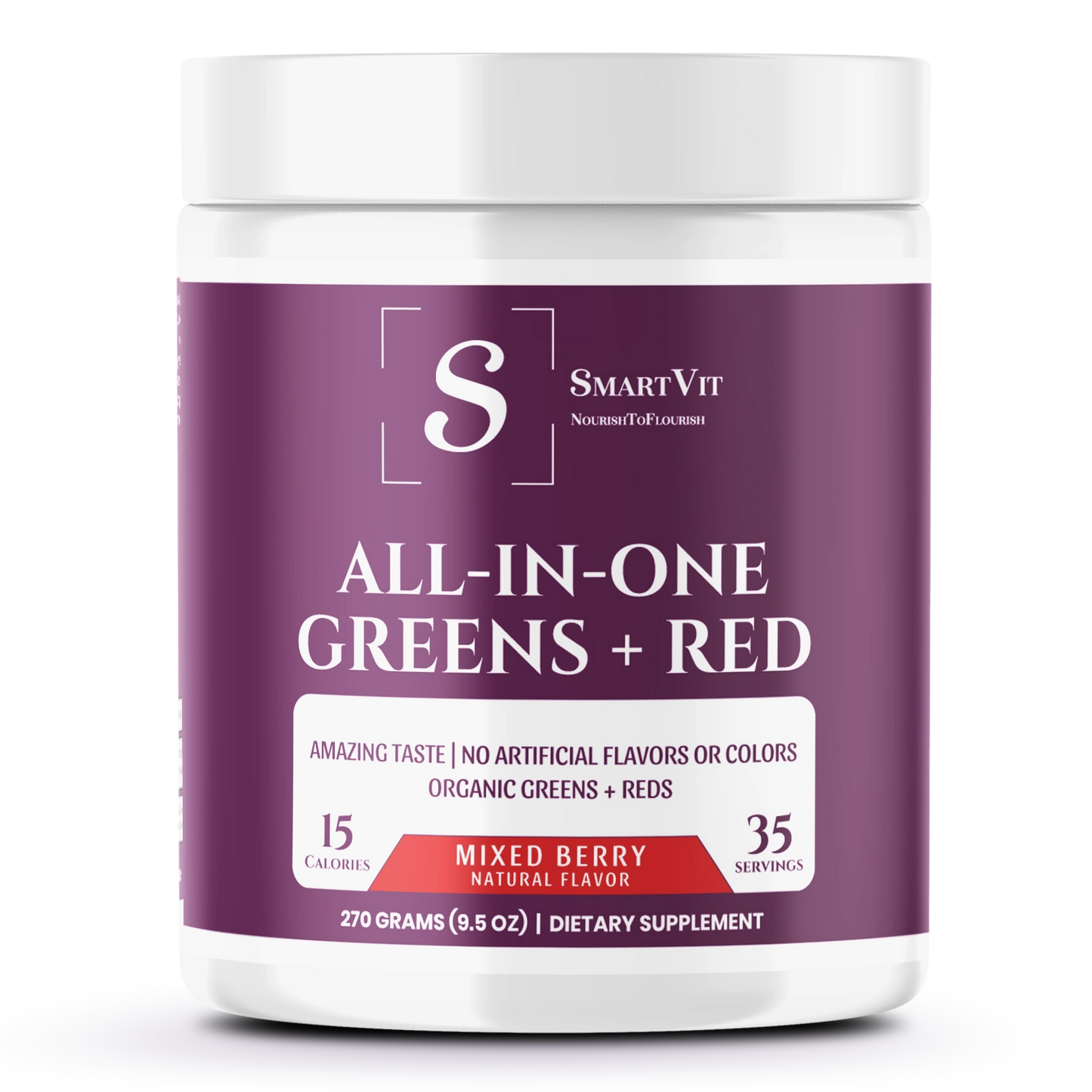 All-In-One Greens & Mixed Berry Super Food -Natural Flavor