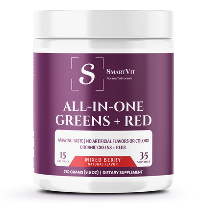 All-In-One Greens & Mixed Berry Super Food -Natural Flavor