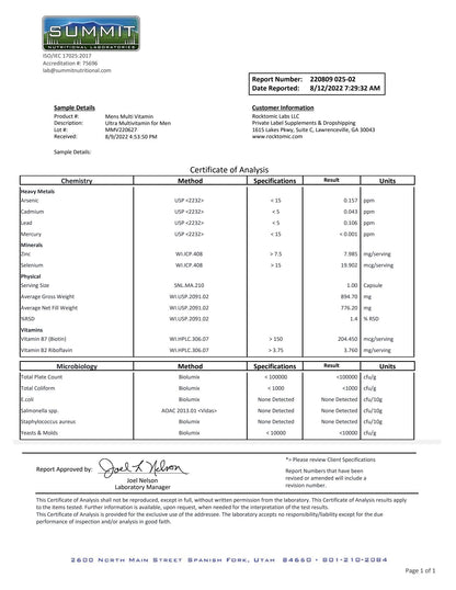 Max Nourish Ultra  Vitamin Complex  For Men